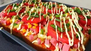 Пицца на скорую руку Супер вкусный завтрак за считанные минуты. Быстро Вкусно И Доступно