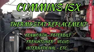 Cummins ISX thermostat removal replacement