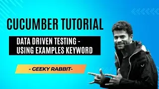 Cucumber Tutorial | Geeky Rabbit | Data Driven Testing Using Examples Keyword
