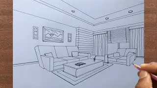 How to Draw a Room in 2 Point Perspective
