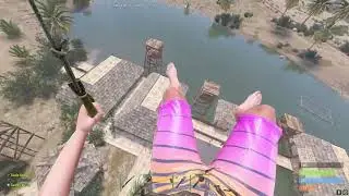 Airborne lands on village