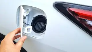 How to open fuel filler door on Toyota Fortuner