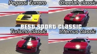 FASTEST SPORT CLASSIC IN GTA ONLINE - TORERO VS CHEETAH VS TURISMO VS INFERNUS CLASSIC DRAG RACE