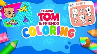 Talking Tom & Friends Coloring Android,ios Gameplay Walkthrough Episode 1