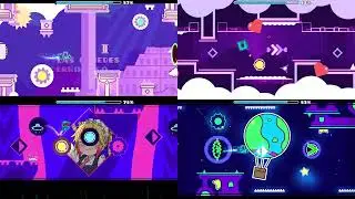 Superposicion de niveles con la cancion rule the world