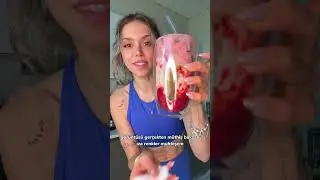 Popüler Strawberry Matcha Latte’yi bide benim tarifimle yapalım #shorts