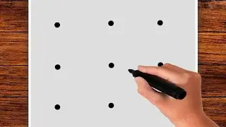 How To Draw  CHRISTMAS TREE from Dots | Christmas Drawing