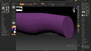 моделирование простой рукояти для ножа в Zbrush,