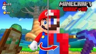 I Recreated Super Mario Deluxe in Minecraft Hardcore