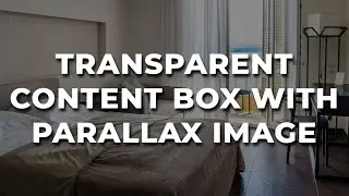 How To Add Transparent Text On Image | How To Set Transparent Background Image HTML | Smart Webtuts