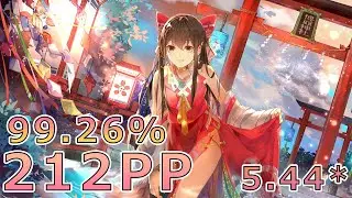 #osu! | 5.44⭐| Hachigatsu no Yoru - Silent Siren | 99.26% FC 212PP