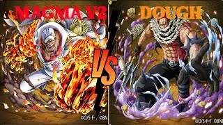 🌋Magma V2🌋VS 🍩Dough🍩- Blox Fruits