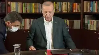 Cumhurbaşkanı Erdoğan, kamerayı açık unutunca...