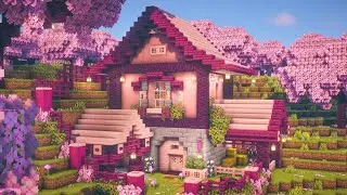 Minecraft | How to Build a Cozy Cherry Blossom House