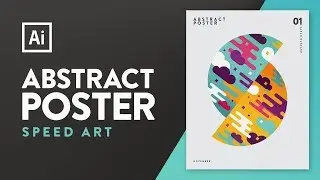 Colourful Abstract Poster | Speed Art | Adobe Illustrator