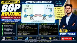 BGP Configuration in Cisco Packet Tracer | Border Gateway Protocol Practical