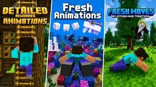 Detailed Animations VS Fresh Animations VS Fresh Moves | Minecraft Comparison