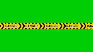 Do Not Pass Warning ⚠️ Stickers Cautions Green Screen 