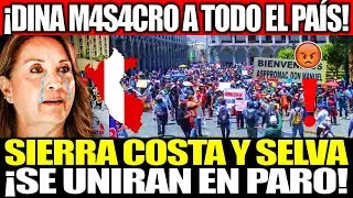 ¡DINA A M4S4CRADO A TODO UN PAÍS!¡SIERRA SELVA Y COSTE SE UNIRAN EN PARO!
