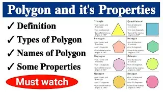 Polygon : Definition, types and it's properties