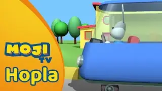 HOPLA IS EEN BUSCHAUFFEUR 🚌 | HOPLA 🐇 | Nederlandse Kinderseries | MojiTV