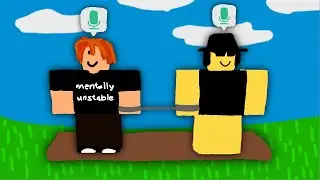 2 Idiots Play Chained Together in Roblox..