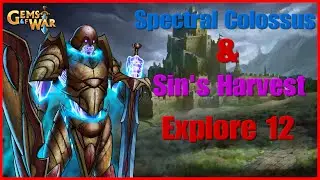 Gems of War Difficulty 12 Explore Team Spectral Colossus  