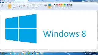How To Draw Windows 8 Logo in Microsoft Paint from Scratch!