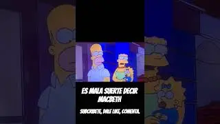 Es Mala Suerte Decir MacBeth #lossimpson #thesimpsons #funnyshorts