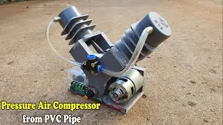 How To Make Air Pump At Home - Homemade Pressure Air Compressor