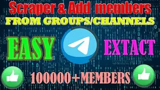 Telegram members to your group scraper Bulk 