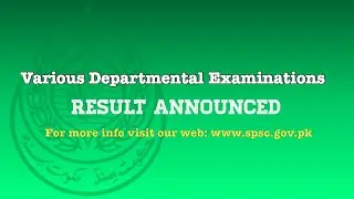 Various Departmental Examinations Result........