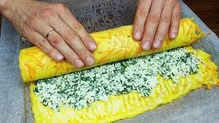 Found a recipe in an old newspaper! Bright as summer, omelet roll!