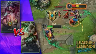AKALI VS RIVEN MID??? WHO WIN? - WILD RIFT