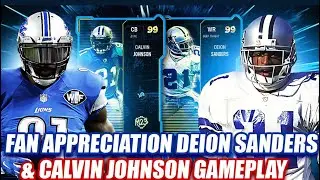 FAN APPRECIATION WR DEION SANDERS & CB CALVIN JOHNSON GAMEPLAY! MADDEN 23 ULTIMATE TEAM
