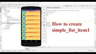 How to create custom simple_list_item1 Android studio
