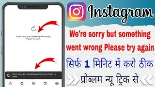 We're Sorry But Something Went Wrong Please Try Again Instagram Problem | This Story Is Unavailable