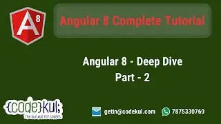 Angular 8 - Deep Dive to Components Part 2