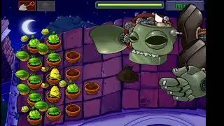 Момент разрушения зомбота (поражения Зомбосса) pvz1