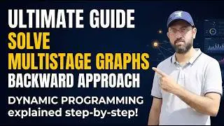 Multistage Graphs Backward Approach - Dynamic Programming #daa #algorithm #algorithms