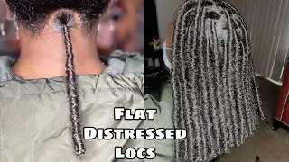 Distressed Locs Using Spring Twist Hair *Watch Me Work*