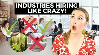 Top 5 industries with in demand careers that are hiring RIGHT NOW (which is best for you?)