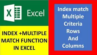 index match with multiple matches | index and match function together | 