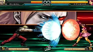 Athena Escudo Regresar Poderes vs Varios personajes KOF 2002 UM
