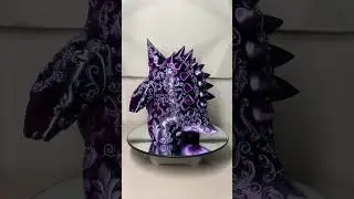 Gengar 3d print - Ultra Silk bicolor preto e Roxo  3dlabbrasil. Pokémon