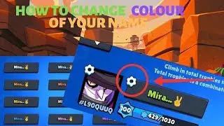 How to change colour of your name in brawl stars!