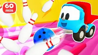 Une heure de jeux avec Léo le camion et ses amis 🎳  Dessin animé en français pour enfants