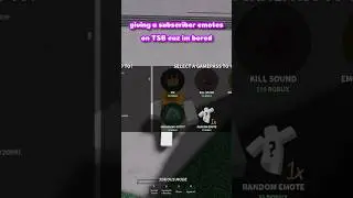 Gifting a subscriber emotes in The Strongest Battlegrounds‼️🔥