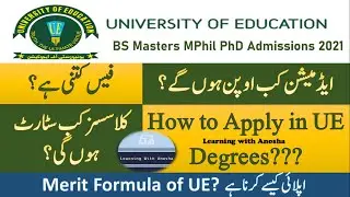 University Of Education Admissions 2021 Programs Fee Merit Formula