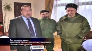 Казаки и ополчение А Мозгового заявили об объединении